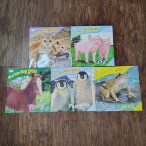 DK See How They Grow Baby Animal Children's Kid's Educational Softcover Book Lot